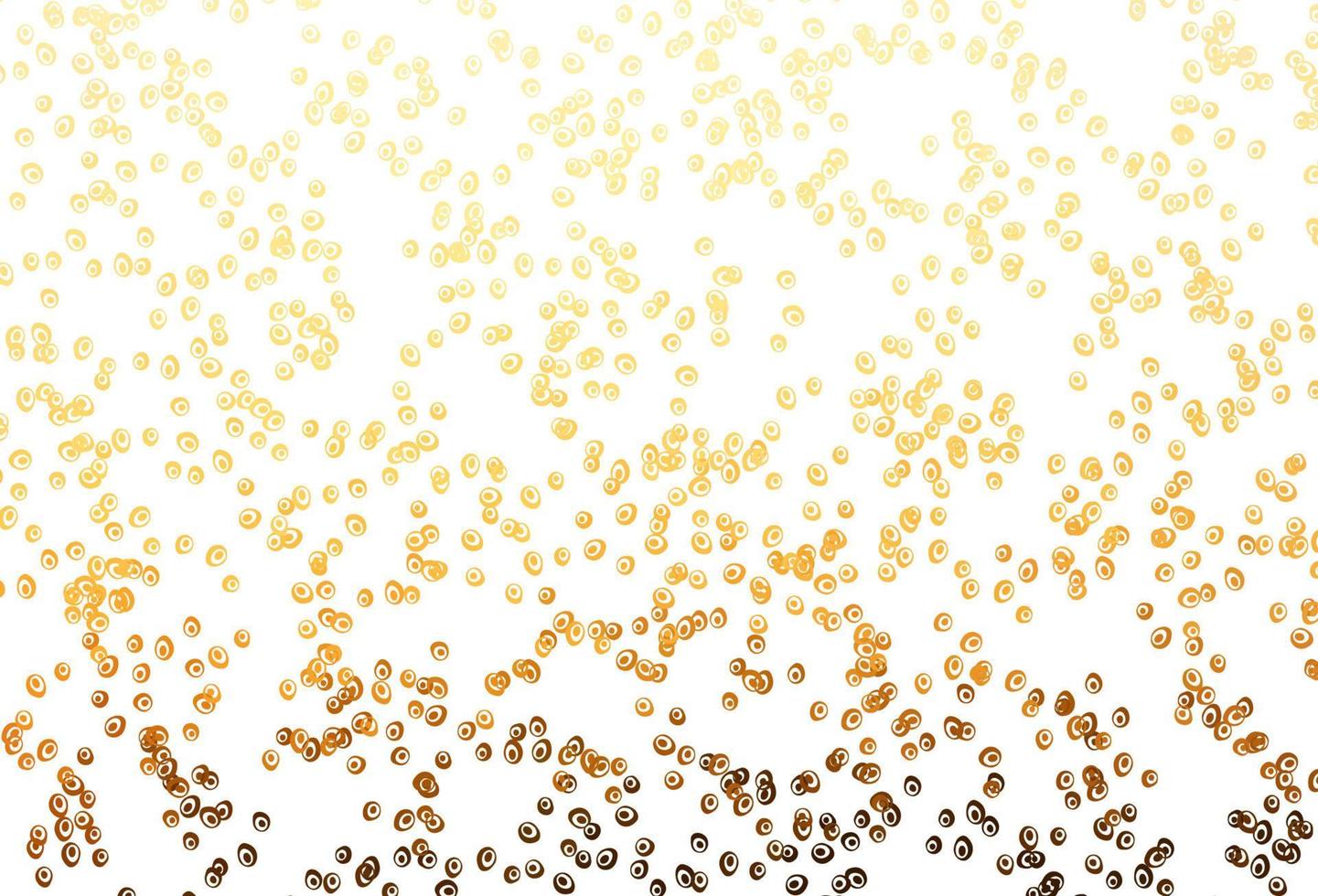 Light Yellow, Orange vector template with circles.