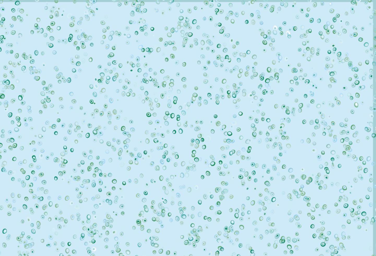 Light Blue, Green vector pattern with spheres.