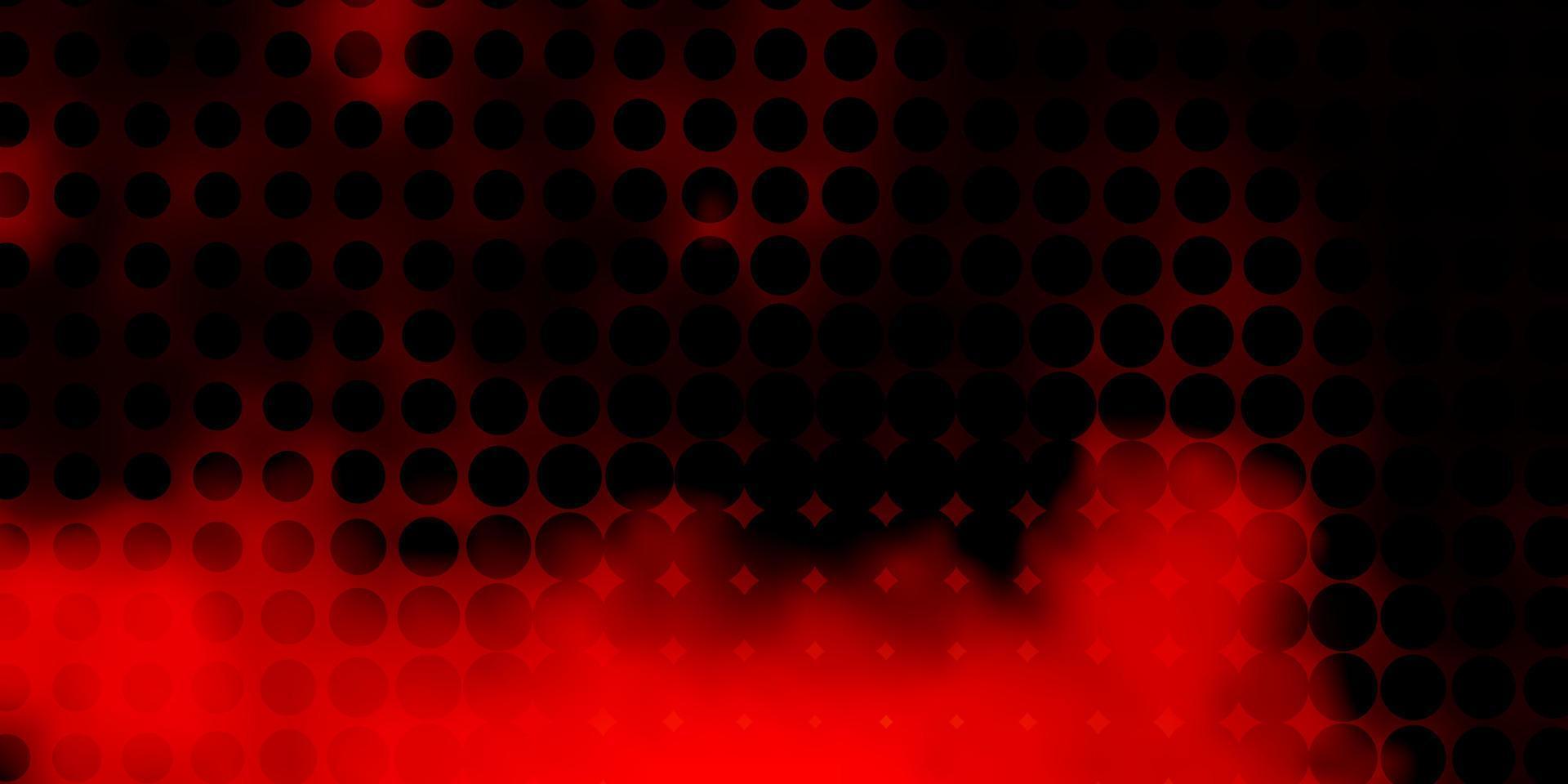 Dark Orange vector background with spots.