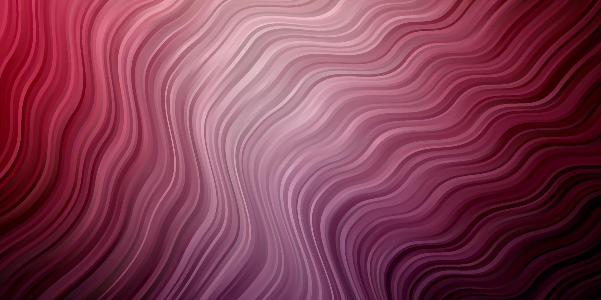 Fondo de vector púrpura oscuro, rosa con líneas dobladas.