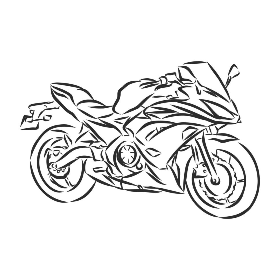 motorcycle vector sketch
