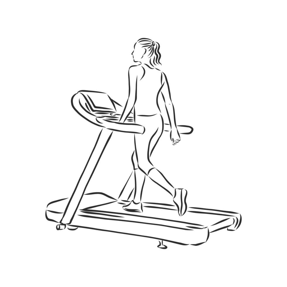 exercise bike vector sketch