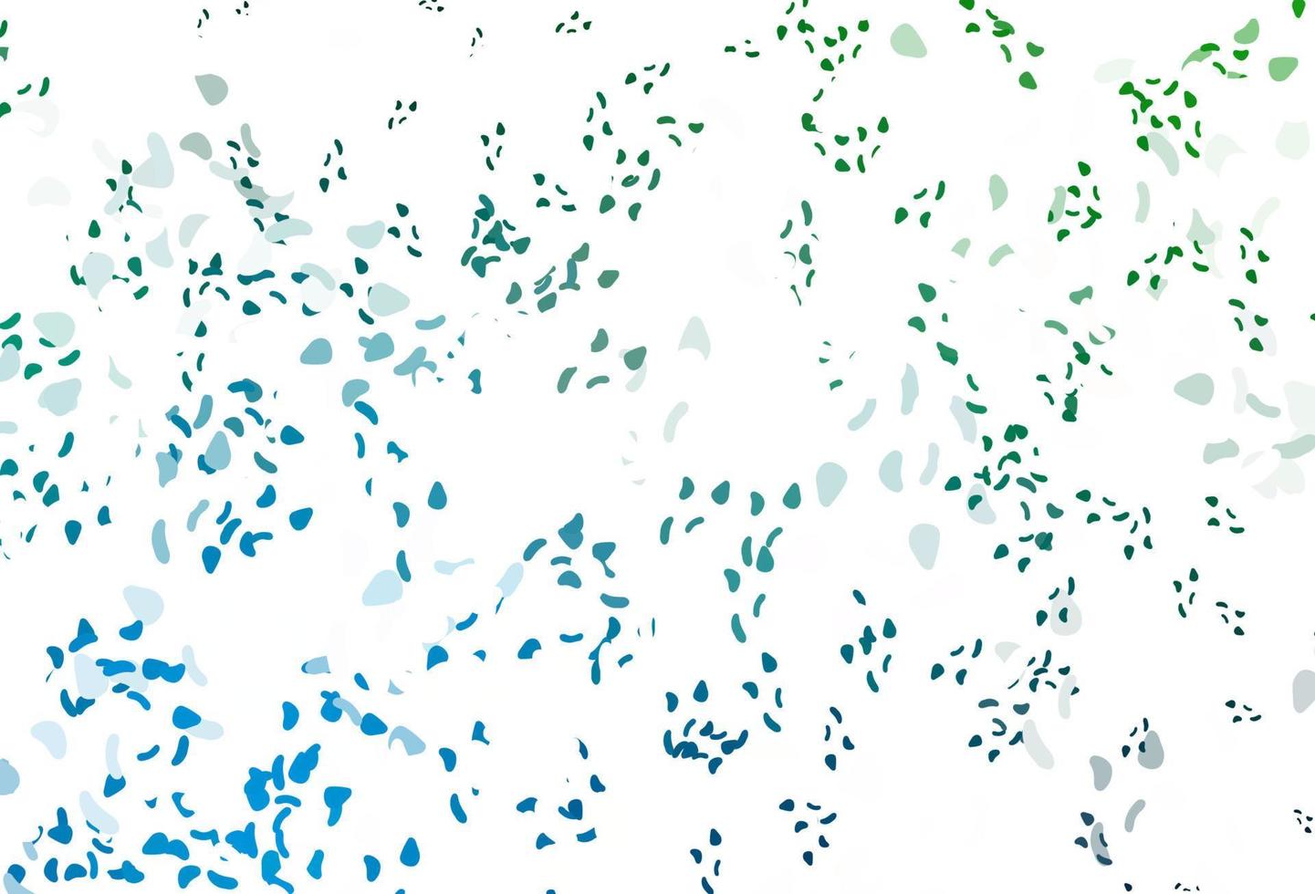 Light blue, green vector texture with random forms.