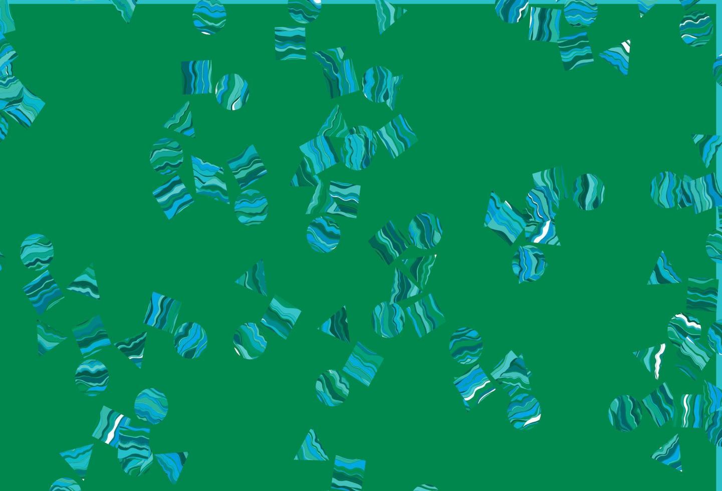Light Blue, Green vector background with triangles, circles, cubes.