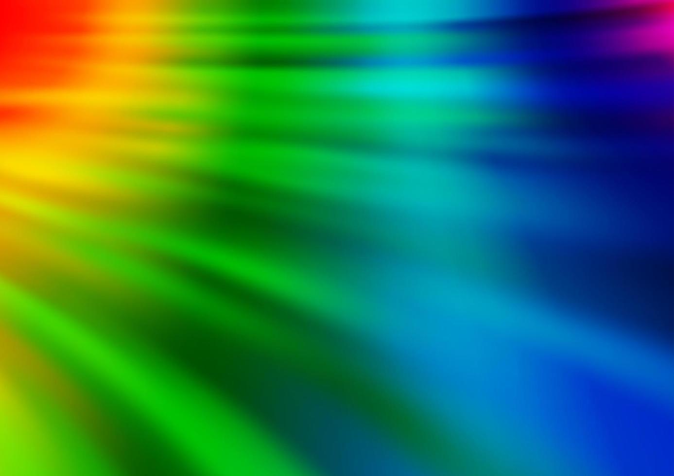 multicolor claro, plantilla de vector de arco iris con líneas, óvalos.