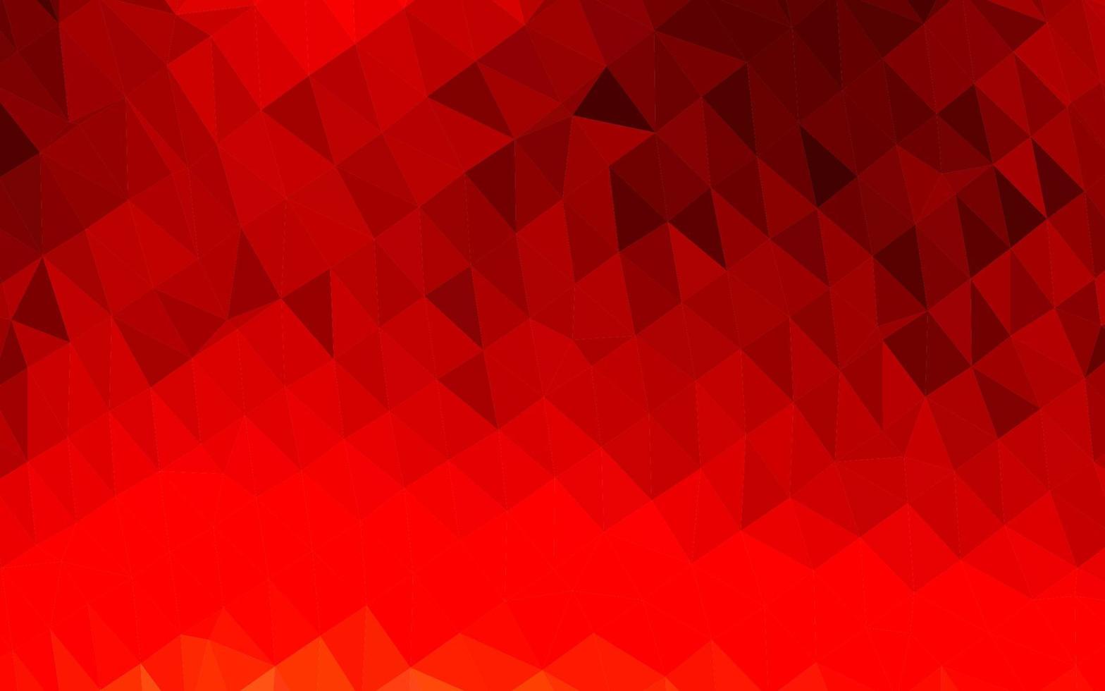 Light Red vector triangle mosaic template.