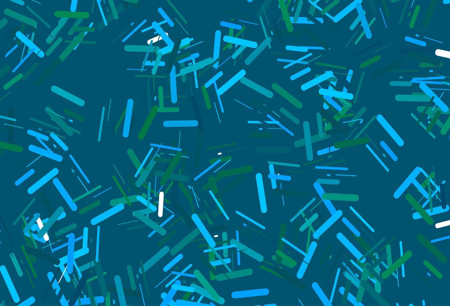 Dark blue, green vector backdrop with long lines.