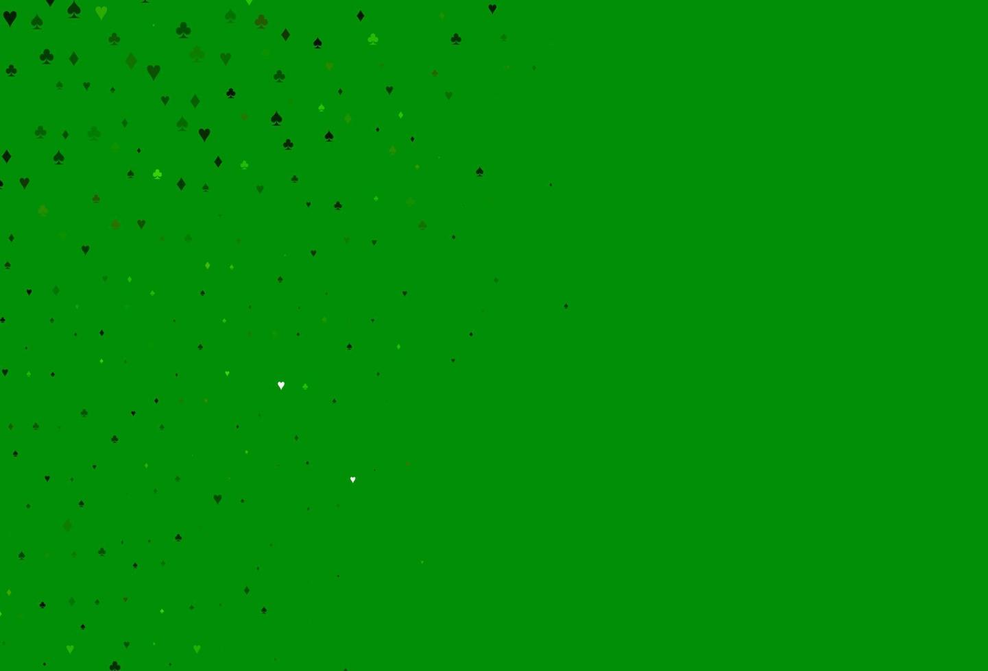 Light Green vector texture with playing cards.