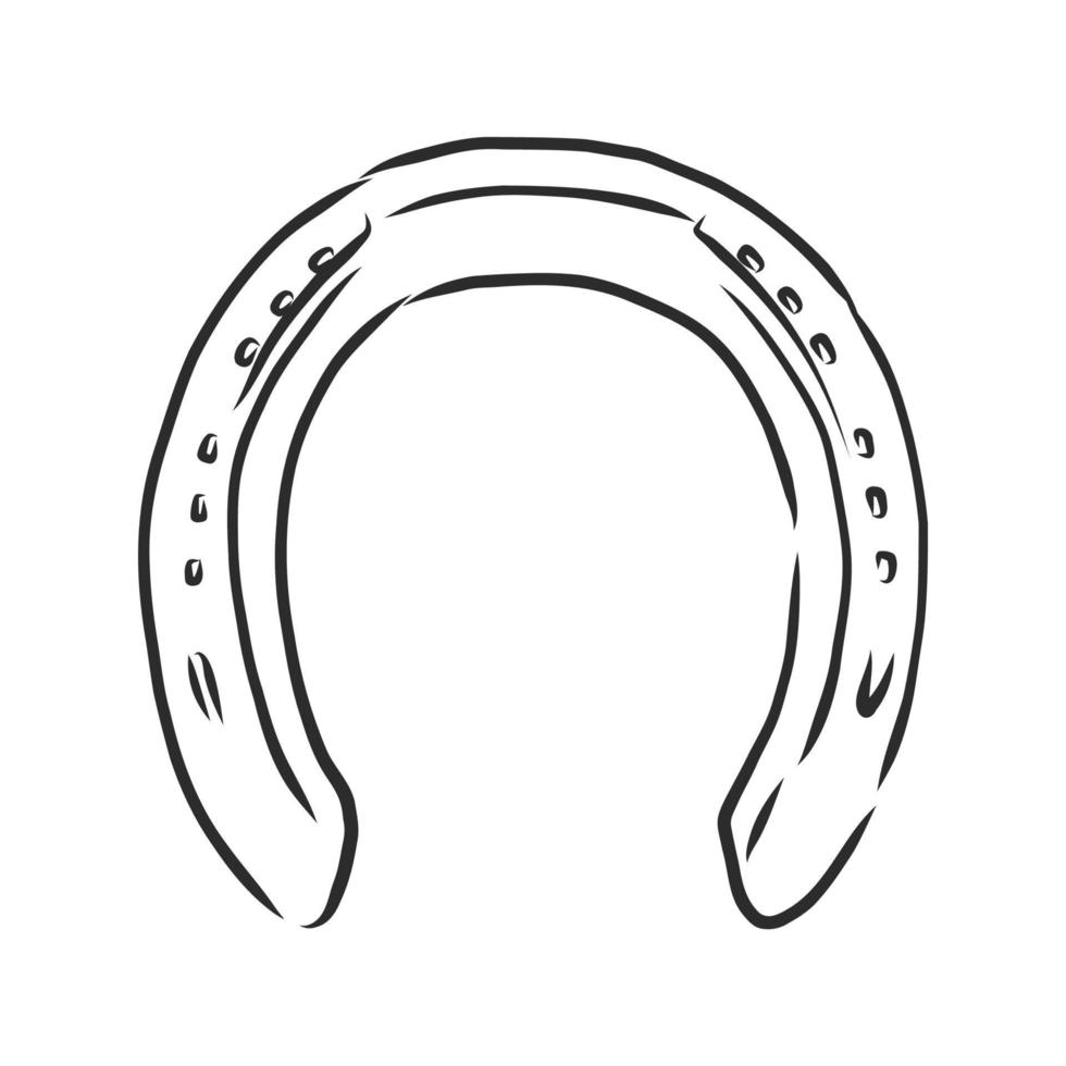 horseshoe vector sketch
