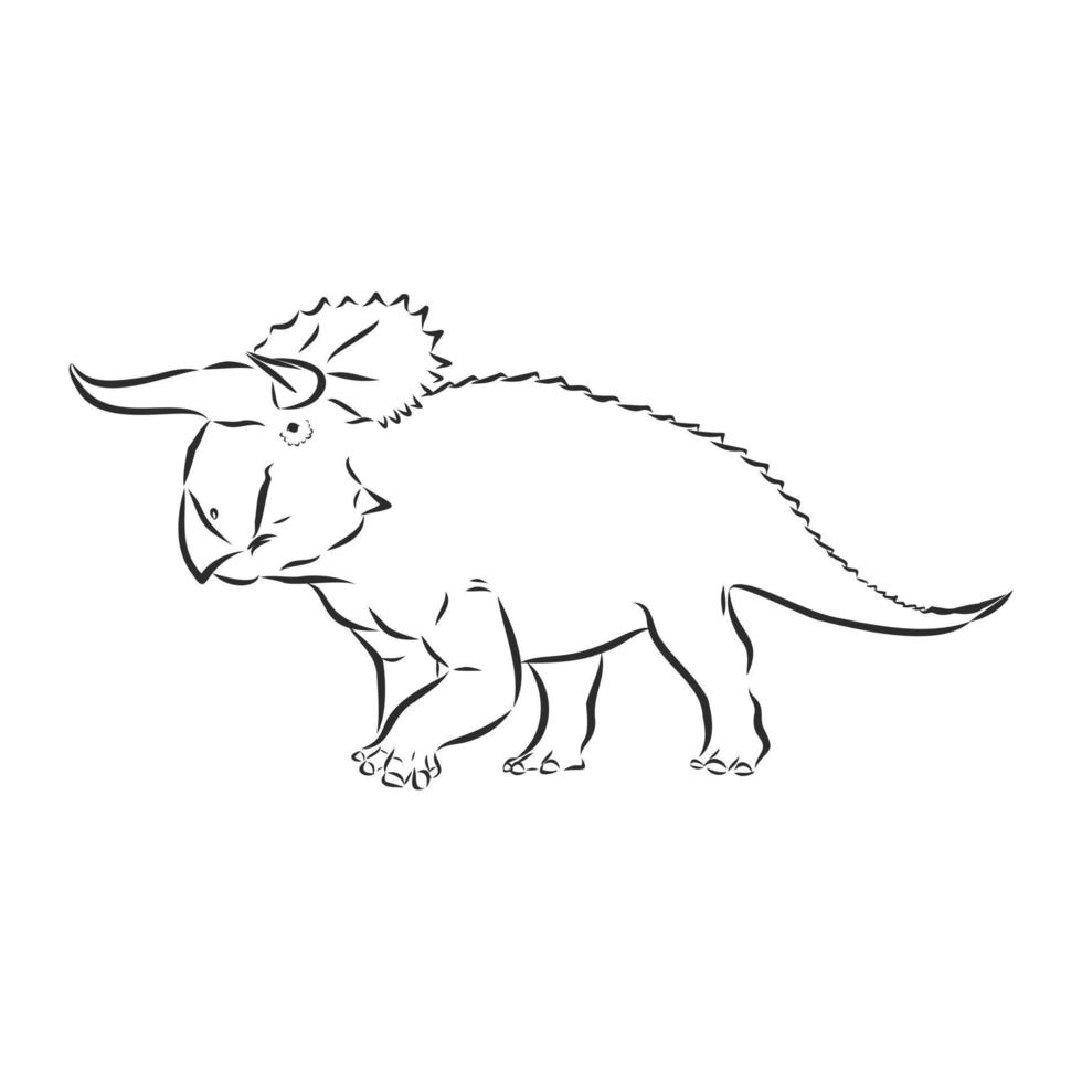 dinosaur vector sketch