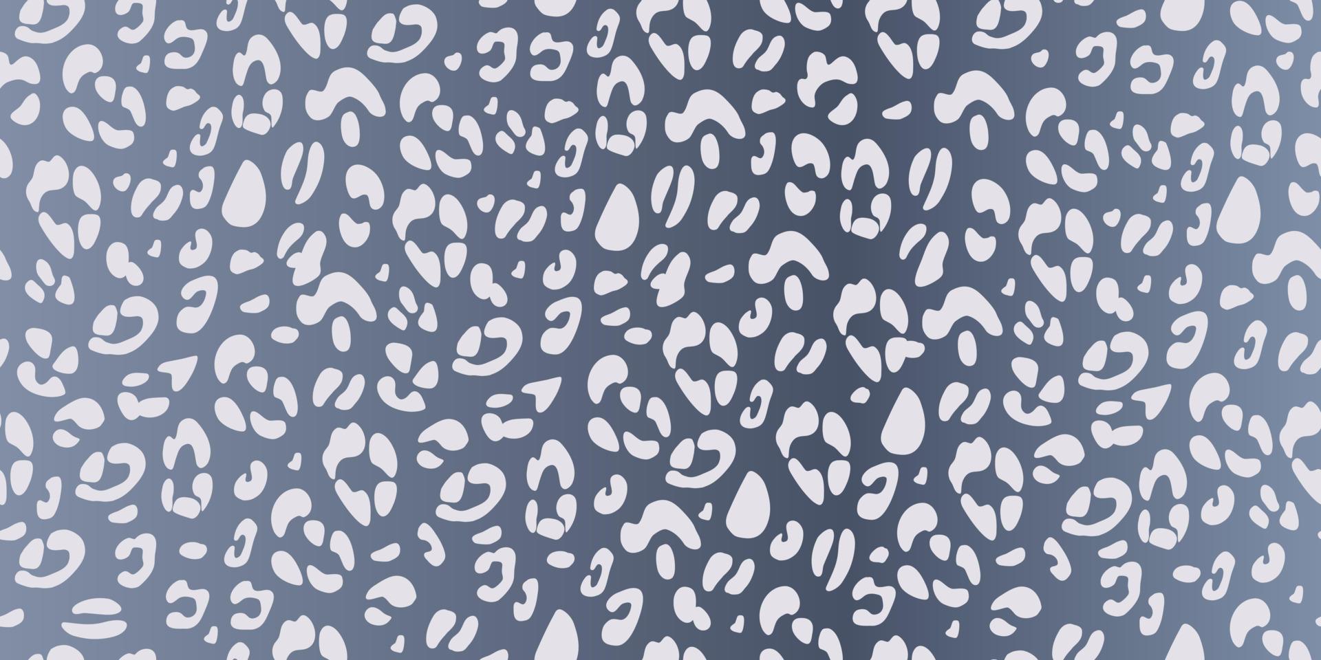 Denim leopard seamless pattern. Ideal for printing on fabric and paper. Vector animalistic background.