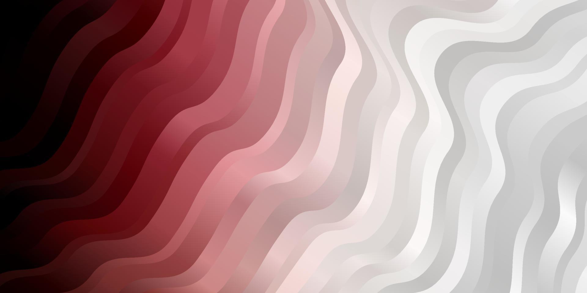 Light Pink, Red vector background with bent lines.