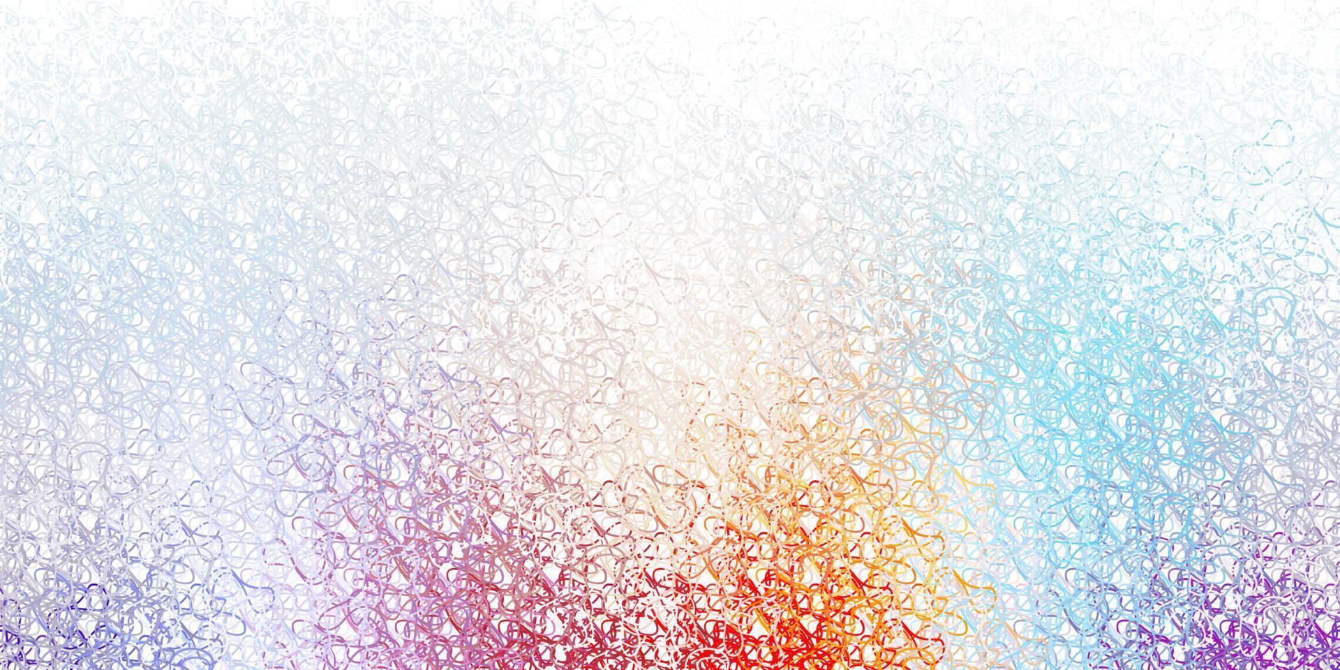Light blue, red vector template with wry lines.