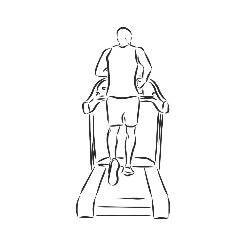 exercise bike vector sketch