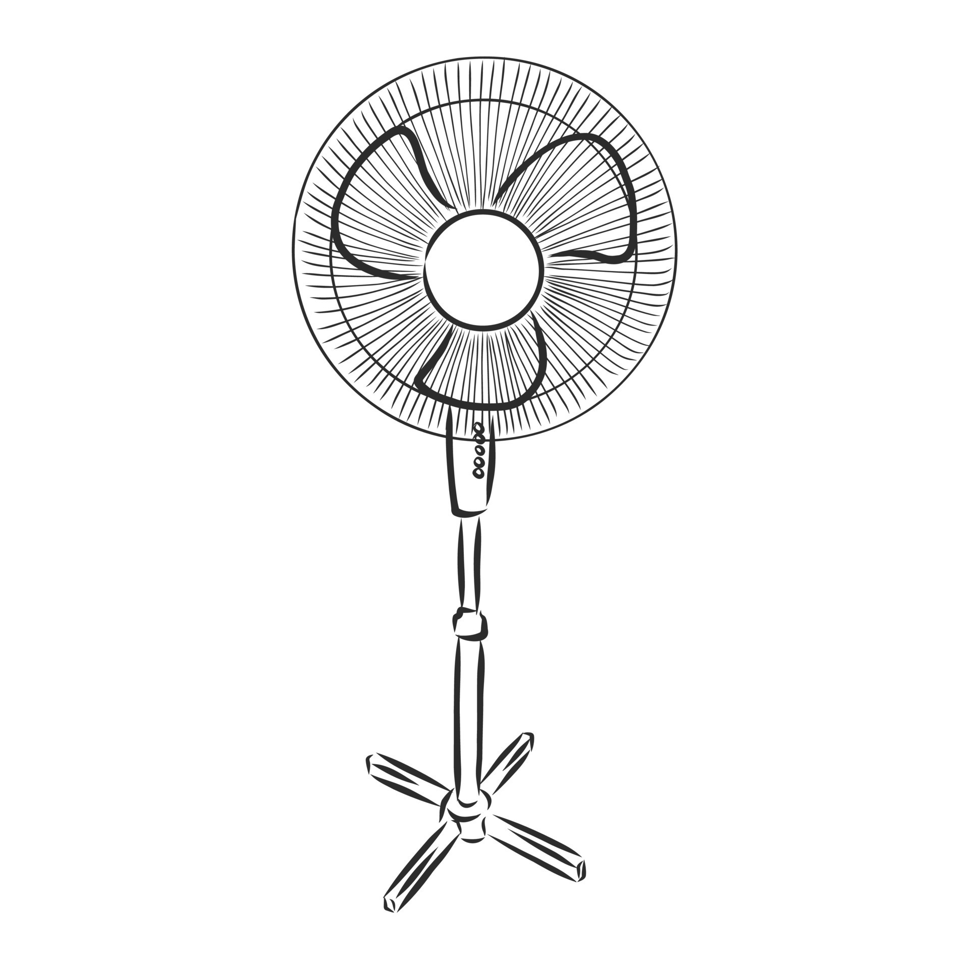 bosquejo del vector del ventilador 11094518 Vector en Vecteezy