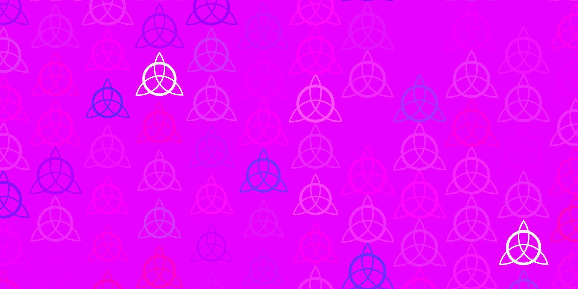 Light Blue, Red vector backdrop with mystery symbols.