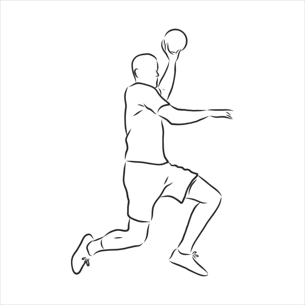 handball vector sketch