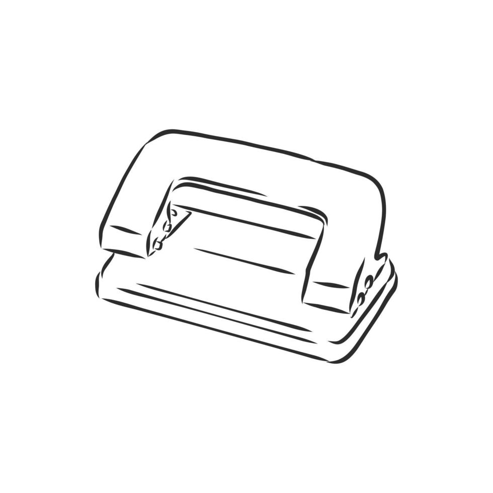 hole punch vector sketch