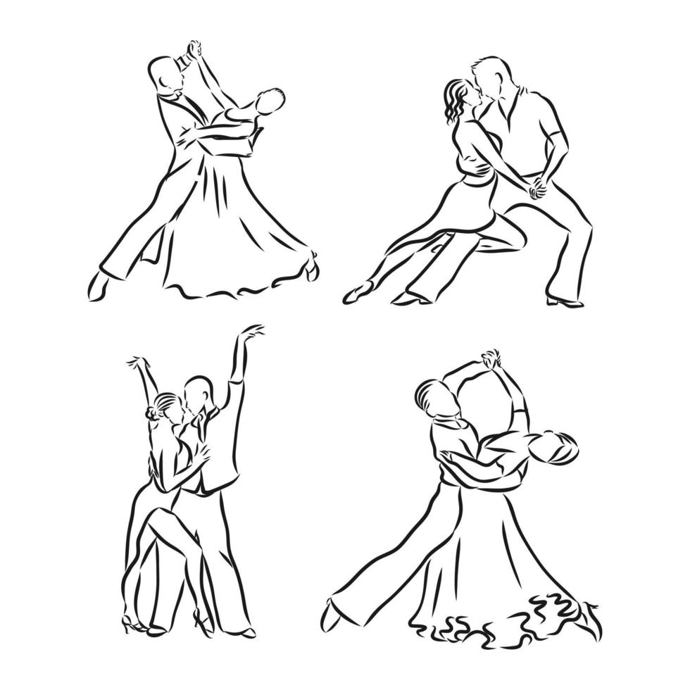 dancing vector sketch