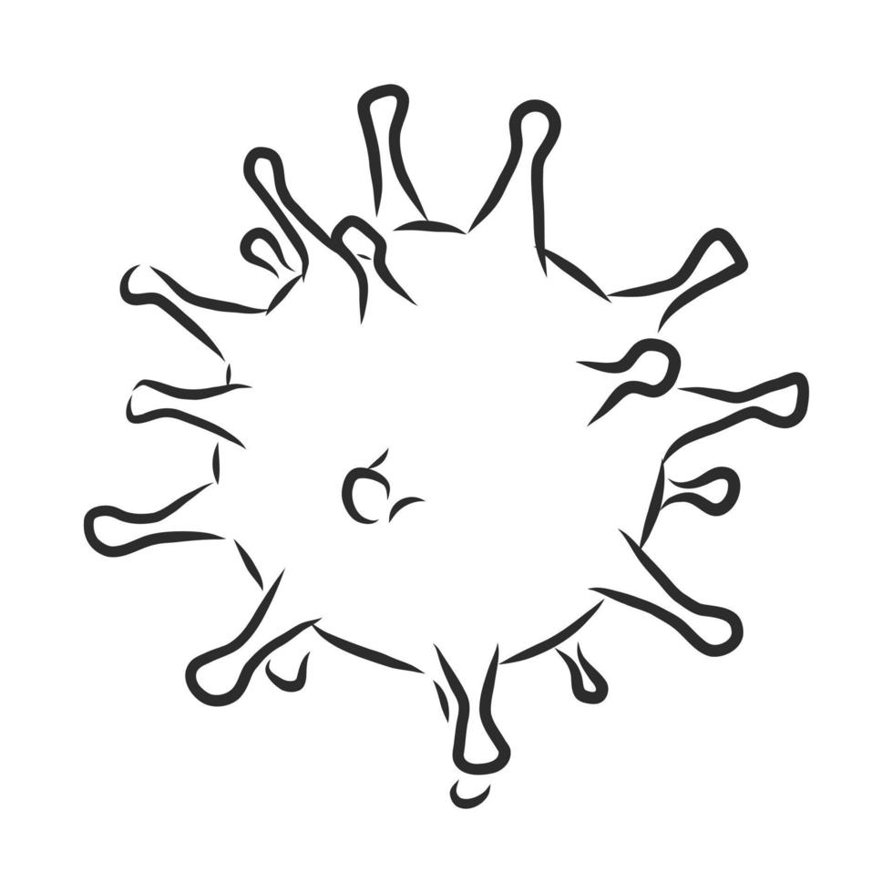 bosquejo del vector del virus