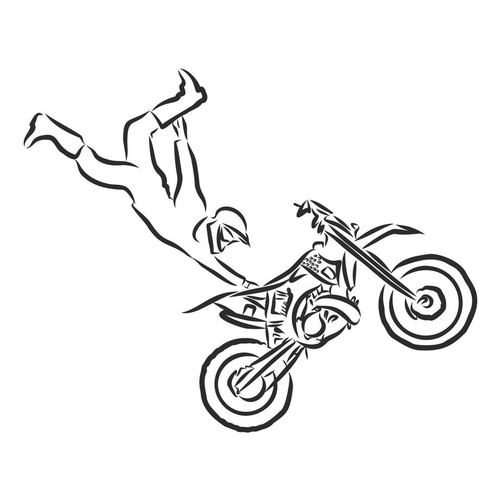 mountain bike vector sketch