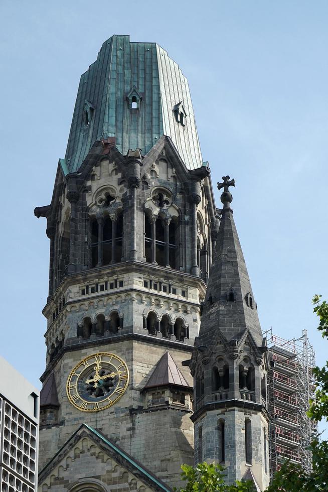 berlín, alemania, 2014. emperador wilhelm iglesia memorial en berlín foto