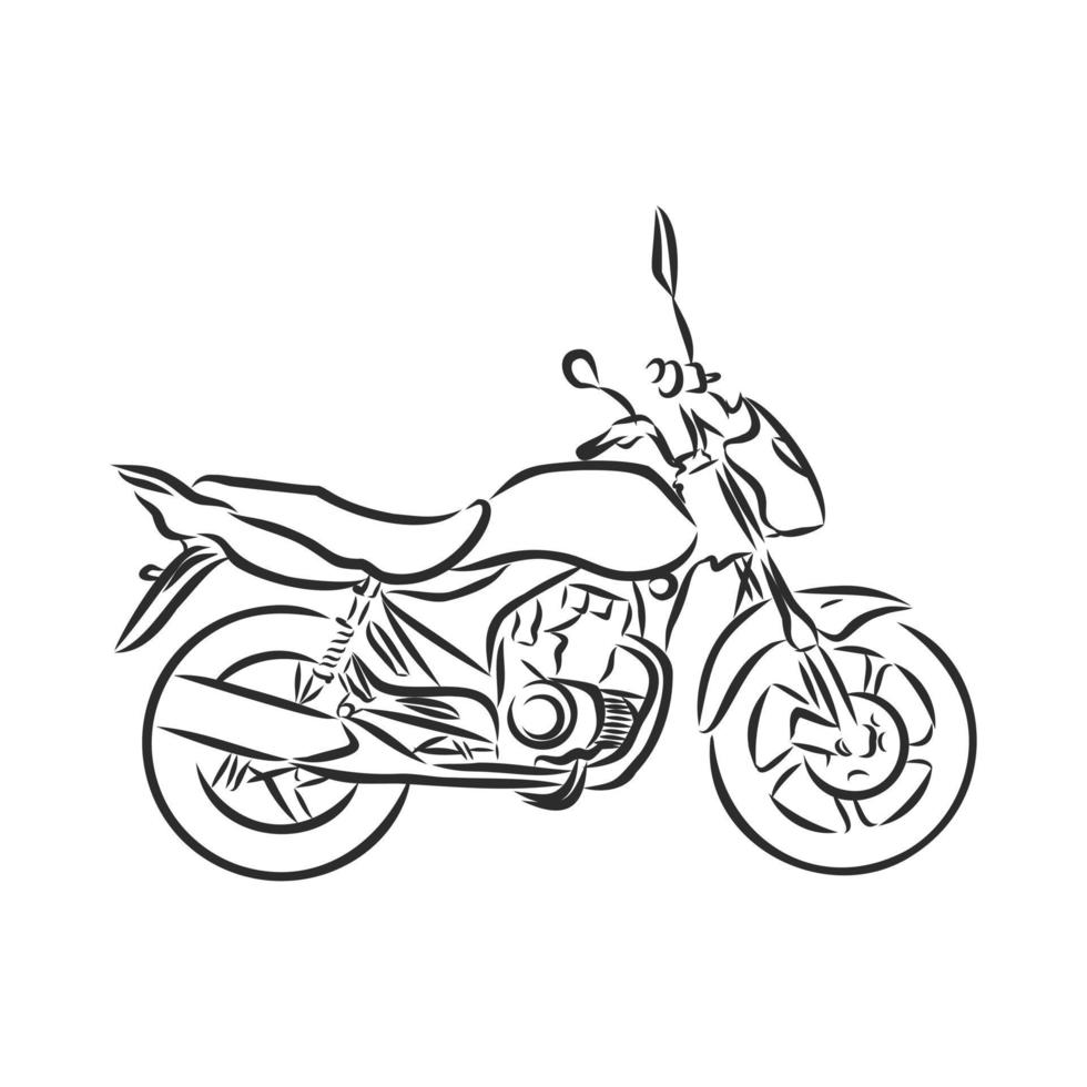 motorcycle vector sketch