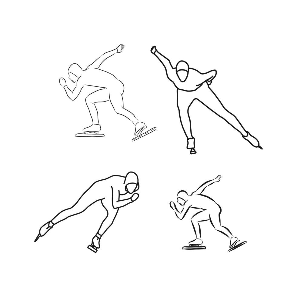 skater vector sketch