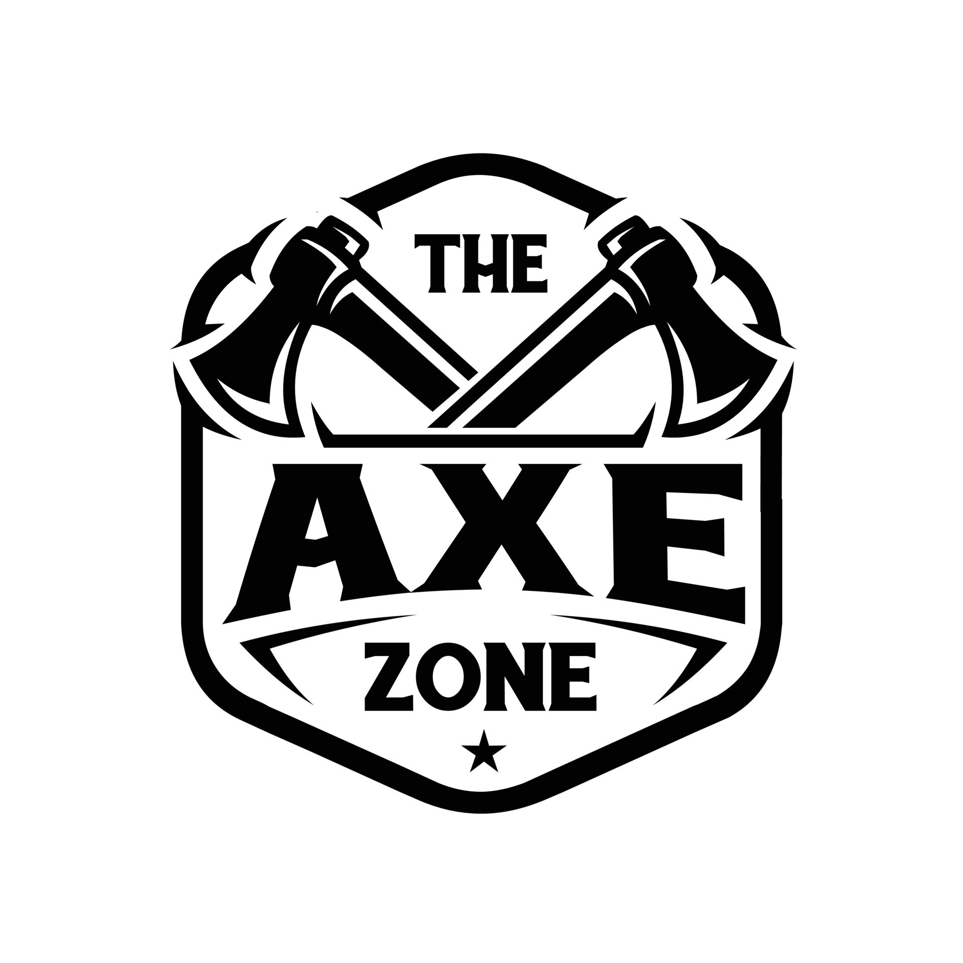 Axe Zone Premium Logo Vector. Axe Throwing Club Ready Made Logo 11095072 Vector Art at Vecteezy
