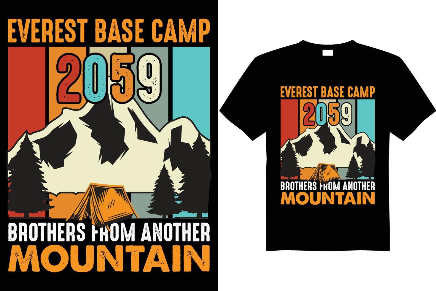 mountain t-shirt design vector 2059