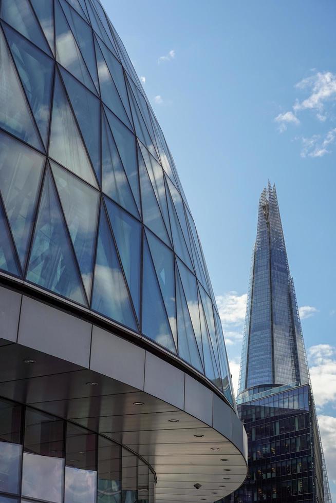 London, UK, 2014. City Hall and the Shard photo