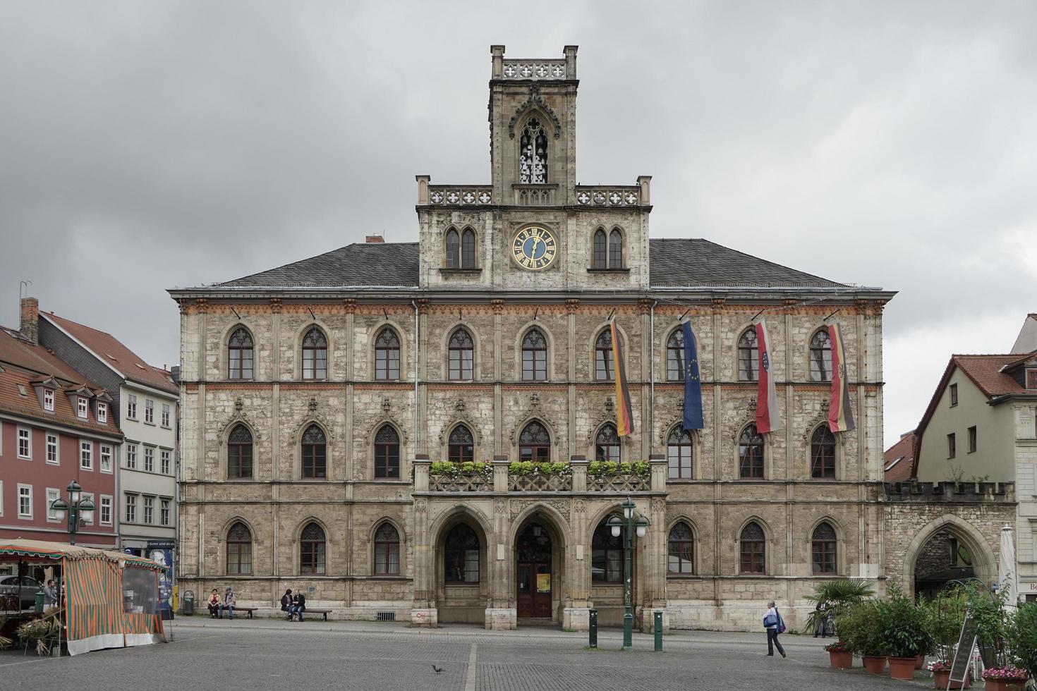 Weimar, Alemania, 2014. Vista del ayuntamiento de Weimar, Alemania foto