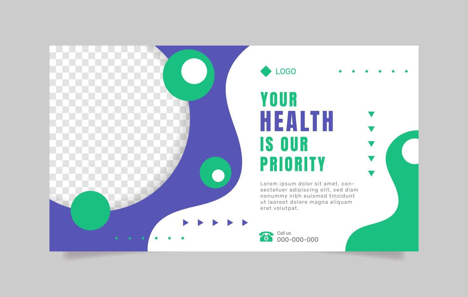 Medical healthcare poster template. - Vector. vector