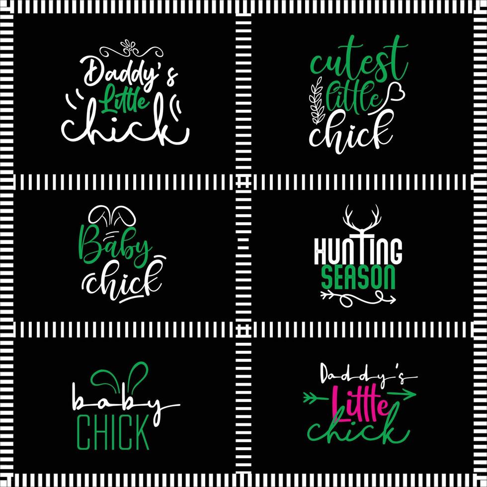 Easter Bundle Design vector