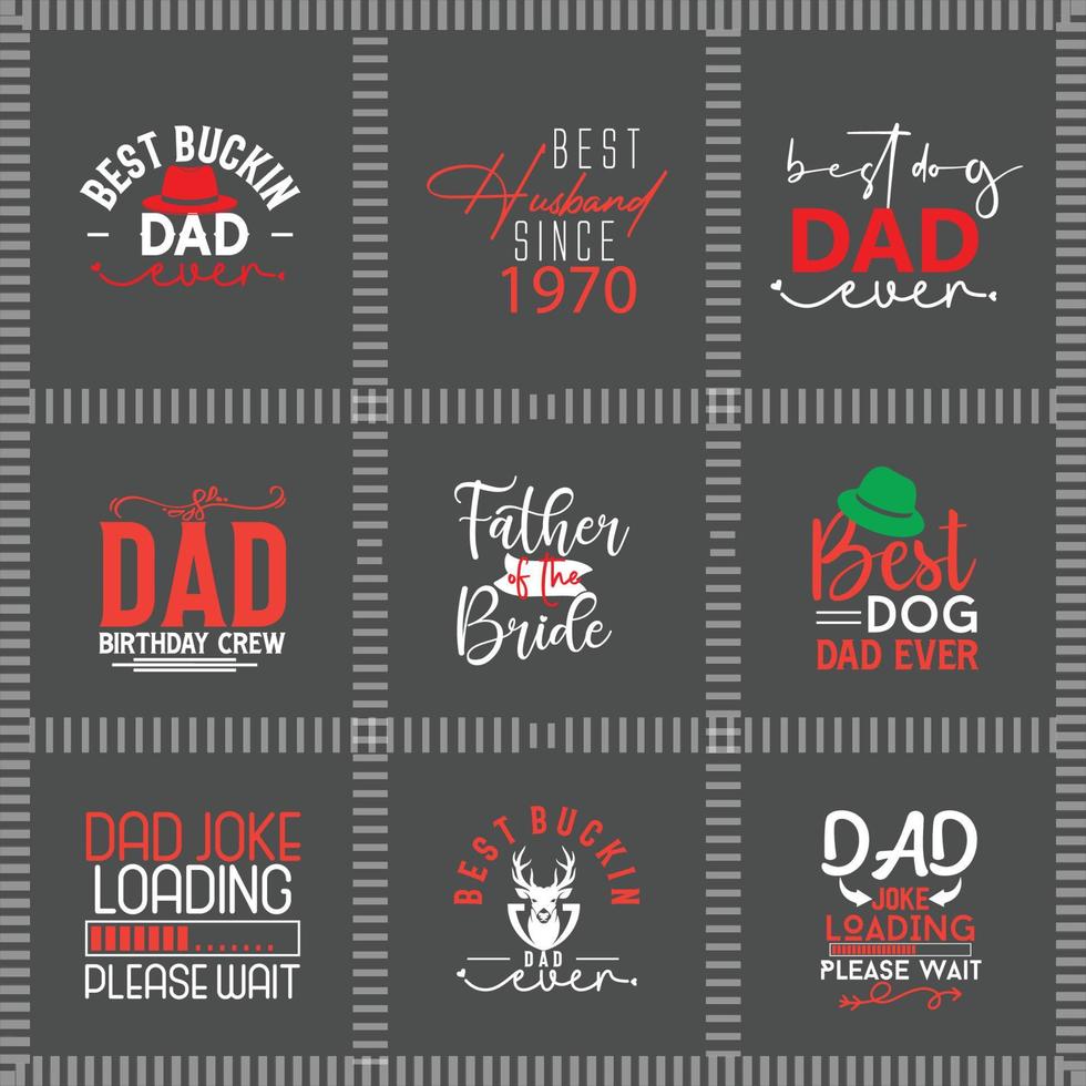 Dad Bundle T shirt Design , Father Design vector