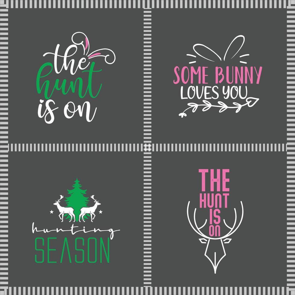 Easter Bundle Design vector
