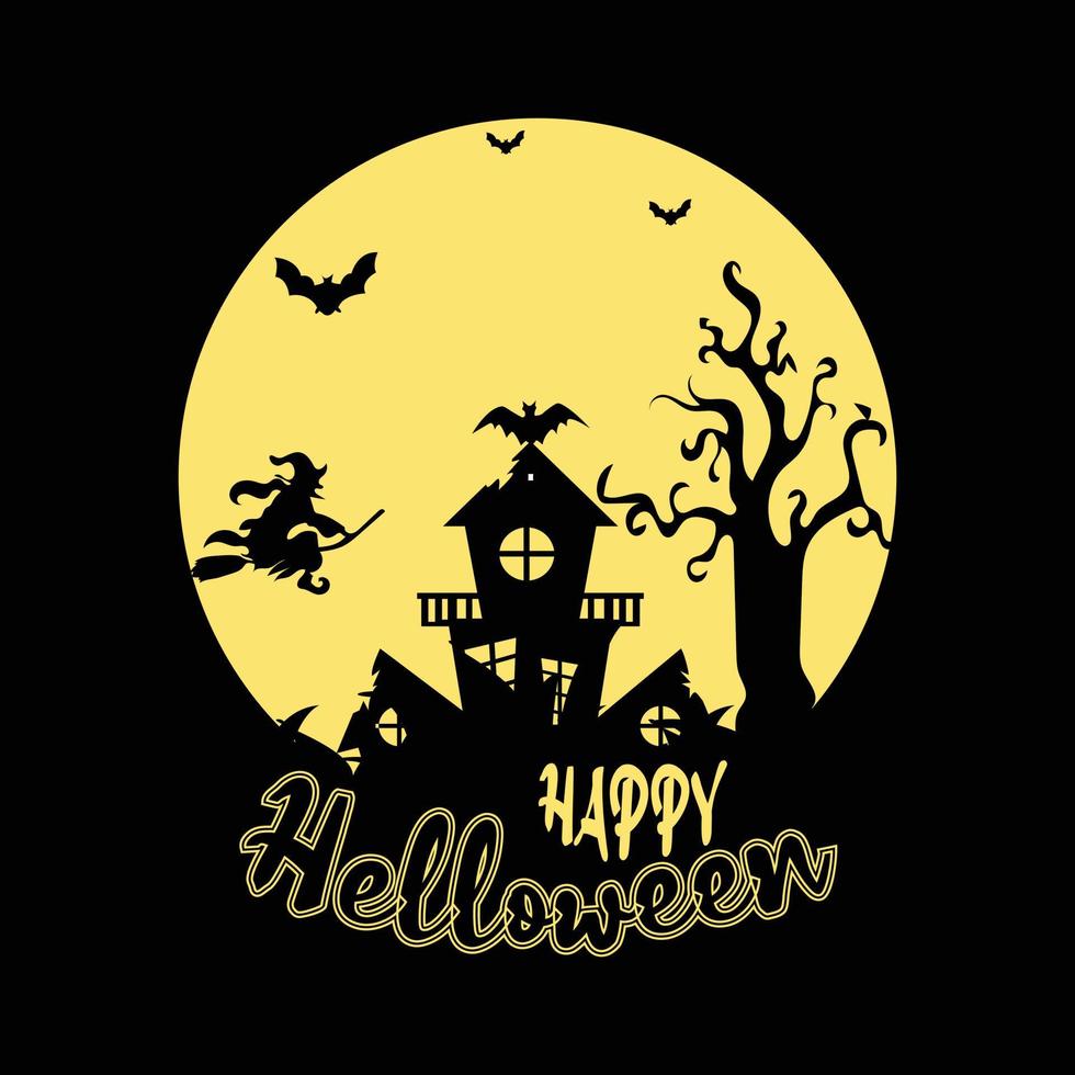 Happy halloween t shirt design vector