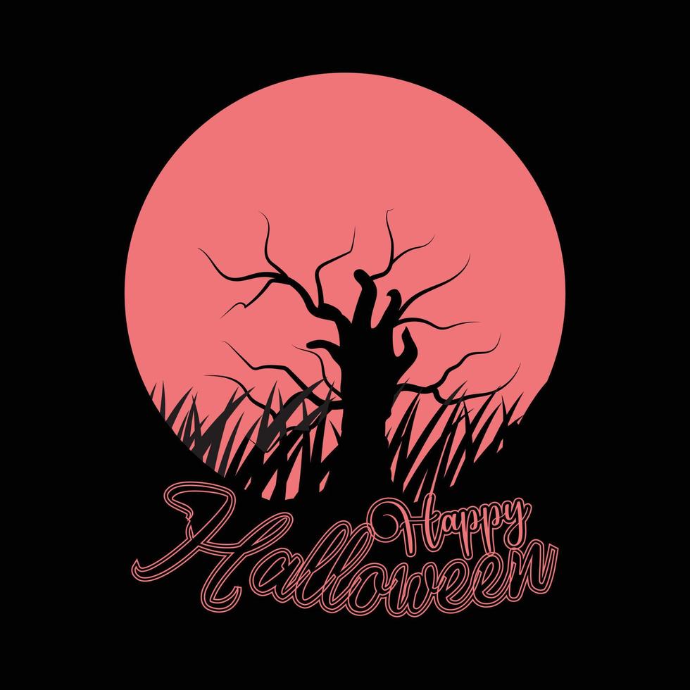 Happy halloween t shirt design vector