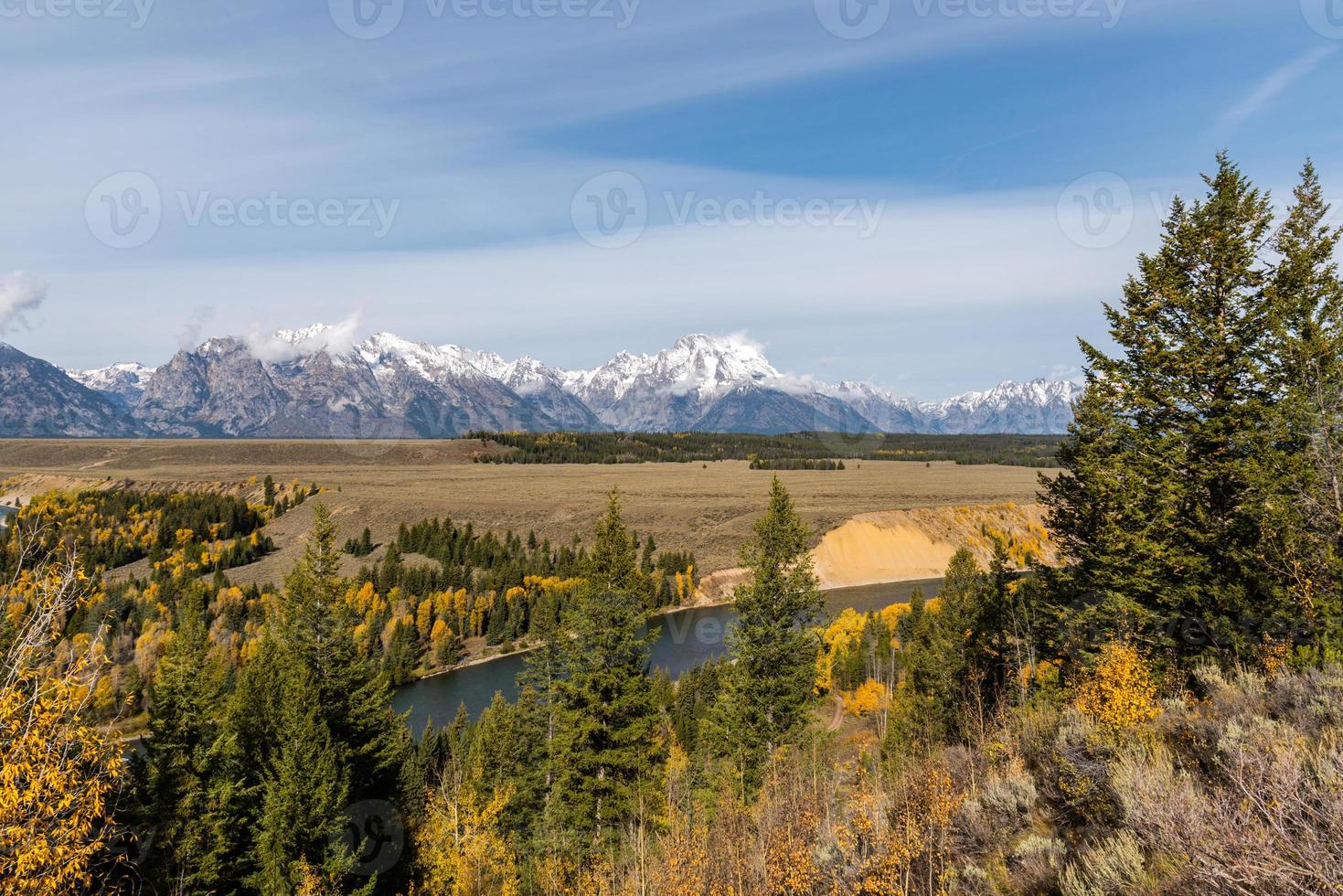 View of the landscape along the Snake River photo