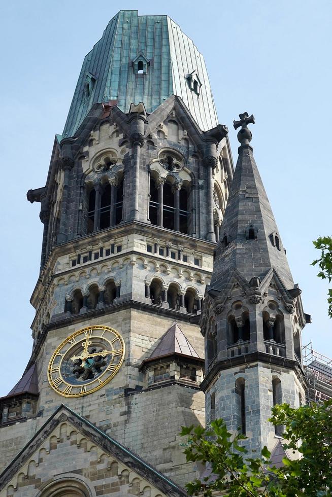 berlín, alemania, 2014. emperador wilhelm iglesia memorial en berlín foto