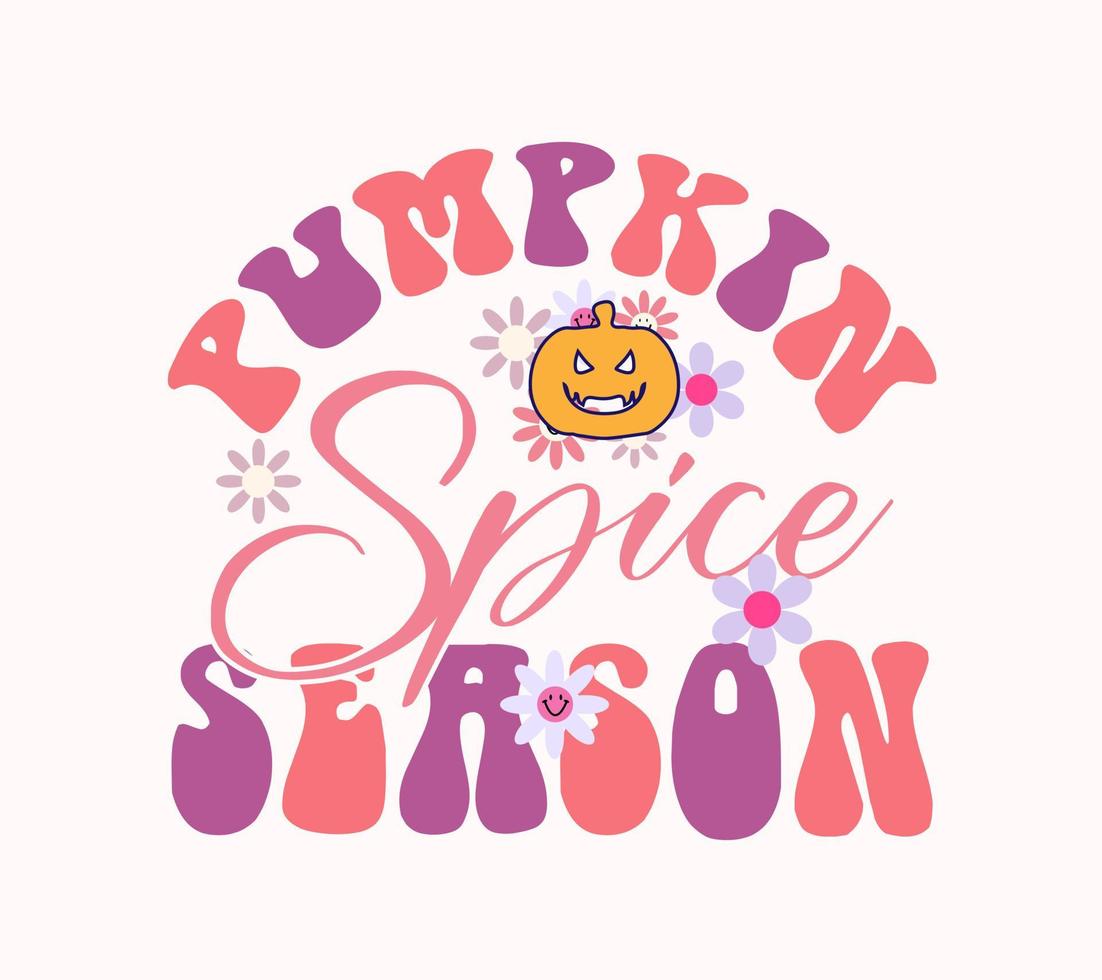 halloween lettering design vector
