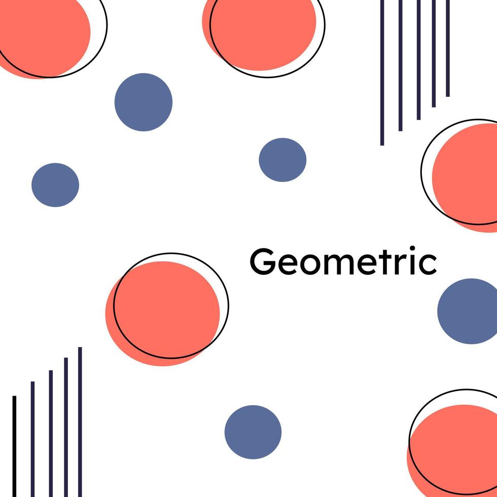 fondo geométrico de forma plana vector