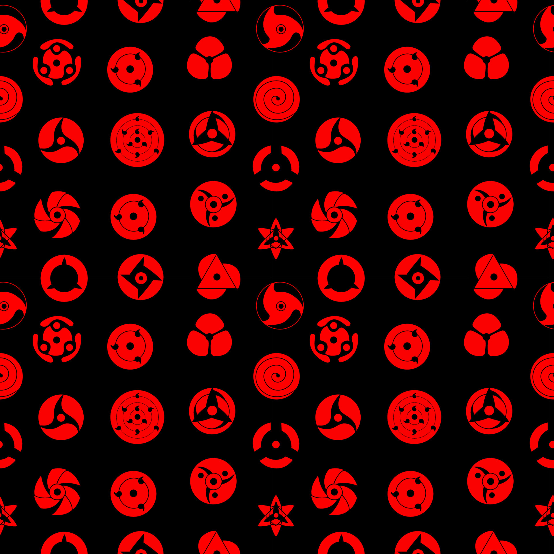 Seamless pattern with Icon Sharingan. Vector 11096593 Vector Art at