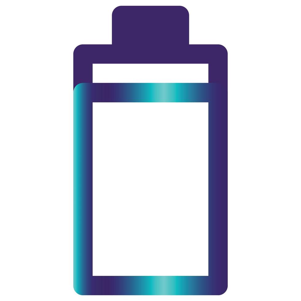 Battery, Gradient Style Icon Computer and Hardware vector