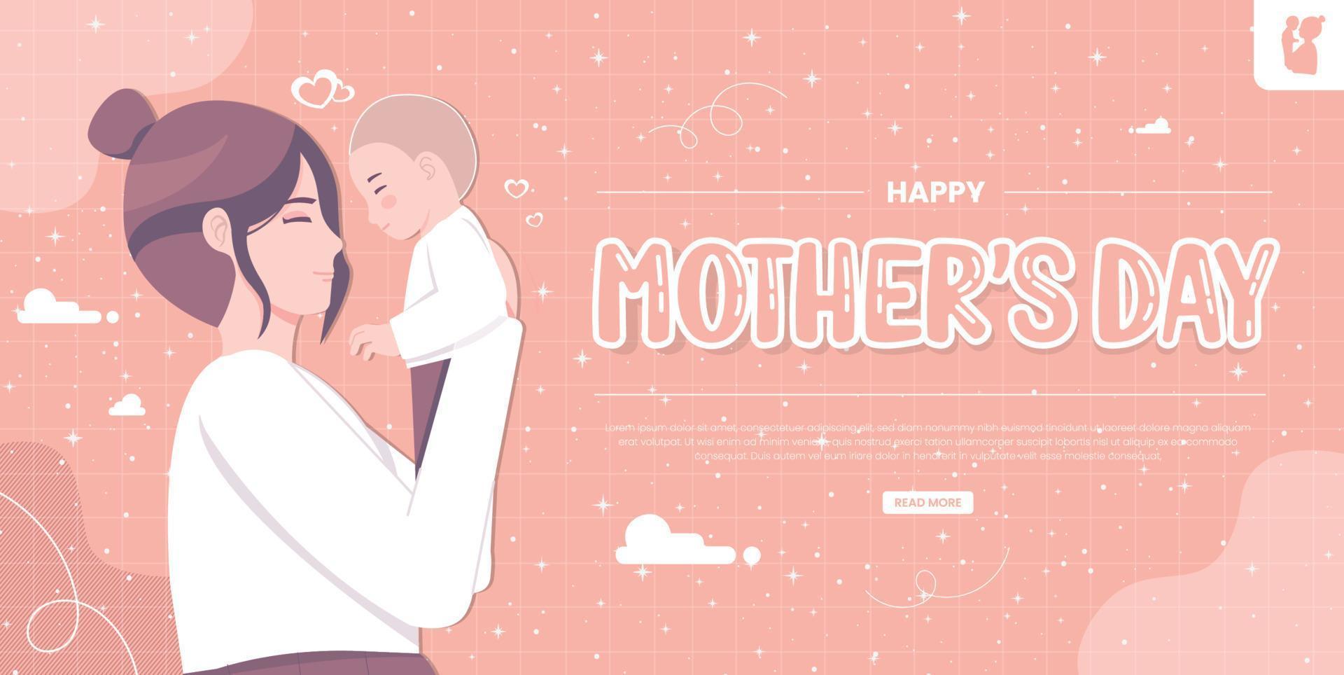 Mother day concept illustration vector