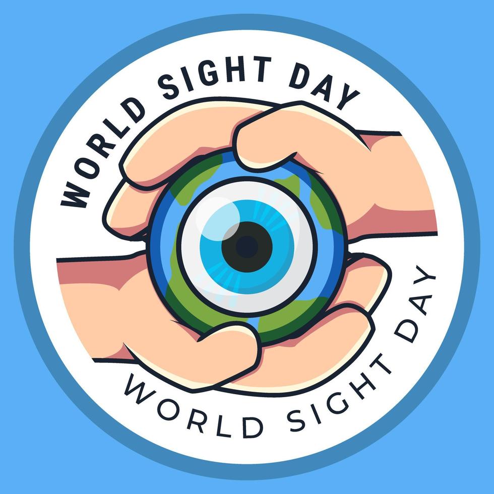 World Sight Day Concept. Flat Illustration 2 vector