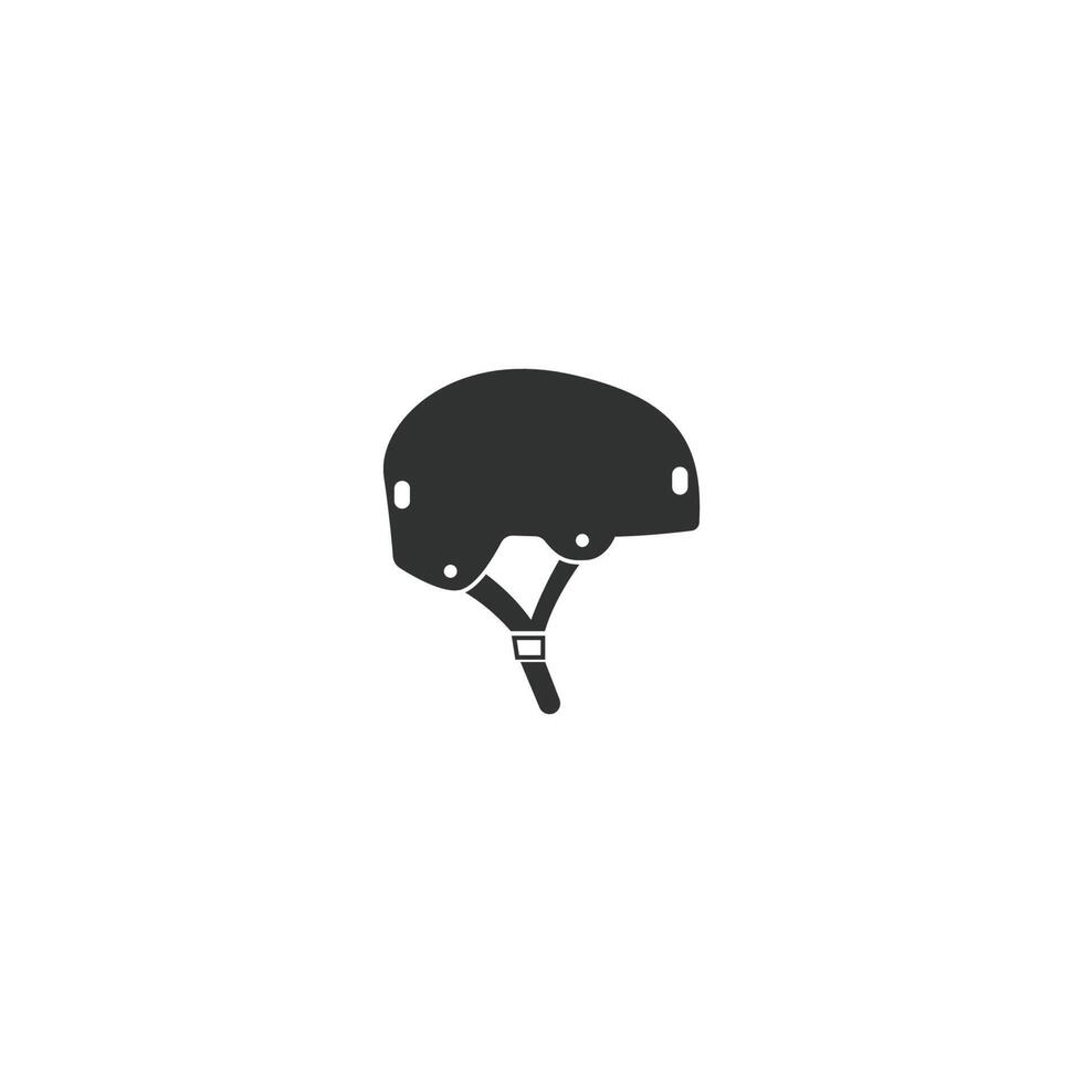 ilustración de diseño de icono de casco de patineta vector