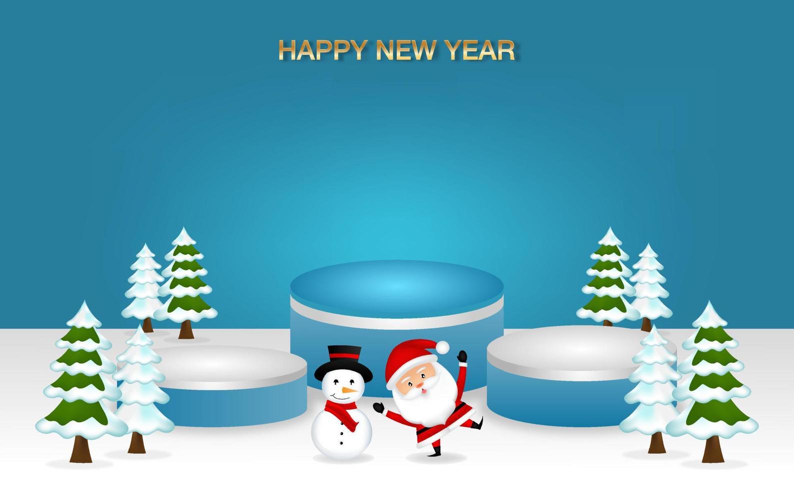 Happy new year gold and red colors place for text with christmas balls 2022 of vector illustration.