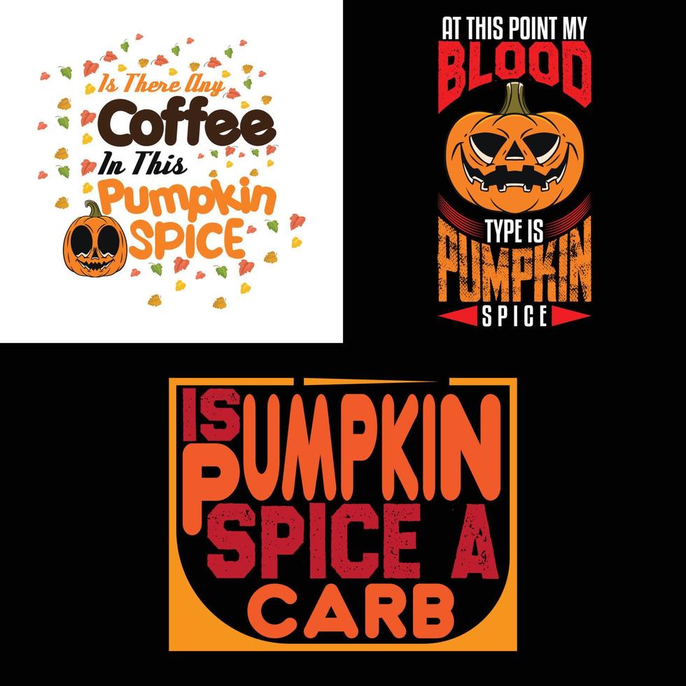 Halloween vector art and t shirt design template bundle 300DPI print ready vector