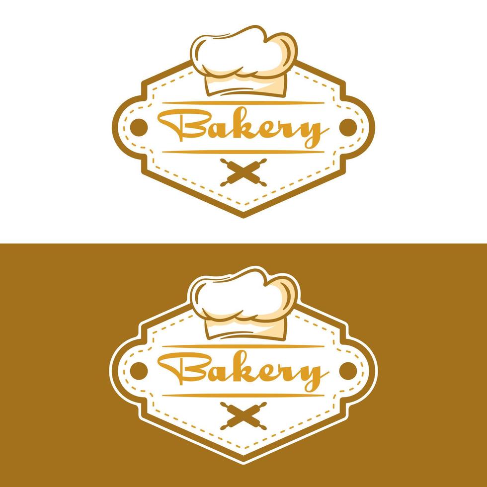 Retro Vintage Bakery Logo Badge vector
